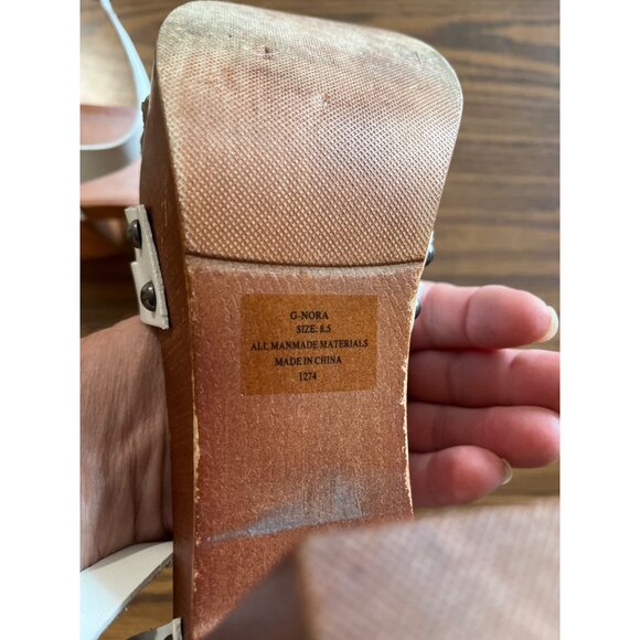 Madden Girl G-Nora white platform sandals size 8.5 - Picture 7 of 7